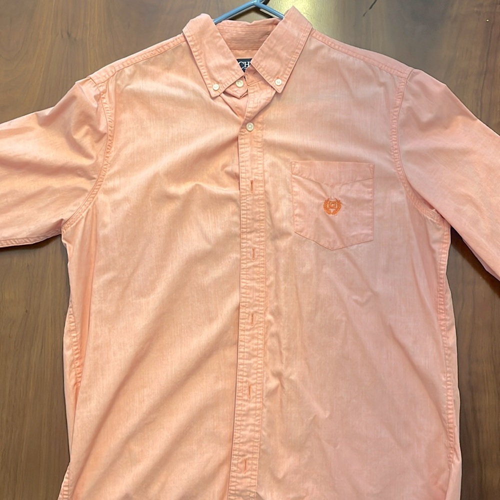 Chaps medium long sleeve button open